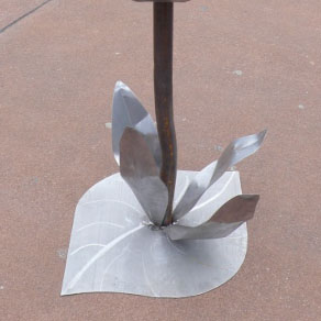 Feuerkugel - Blumenstiel mit Bodenblätter